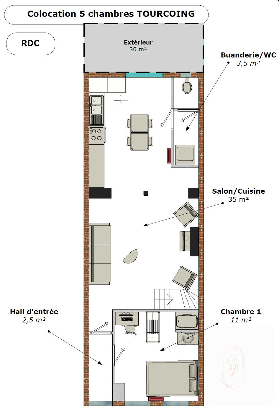 Vente Maison 111m² Tourcoing 14