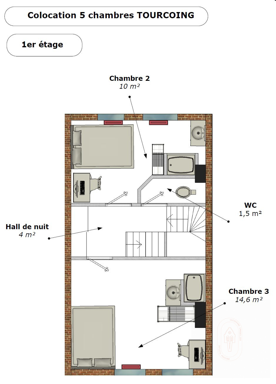 Vente Maison 111m² Tourcoing 15