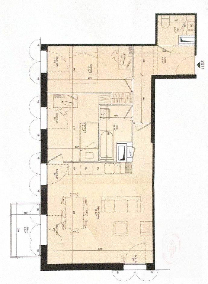 Vente Appartement 65m² Loos 11