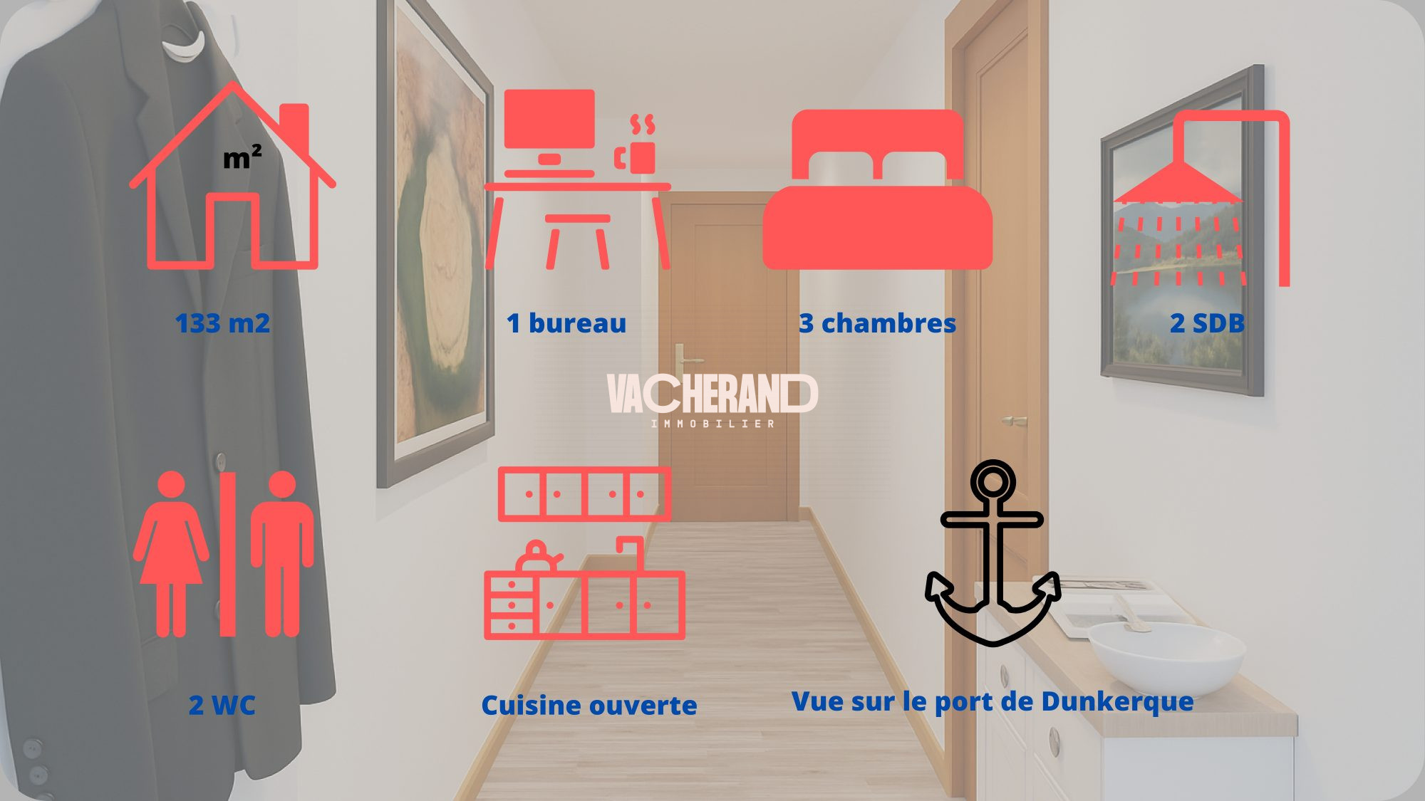 Vente Appartement 140m² Dunkerque 5