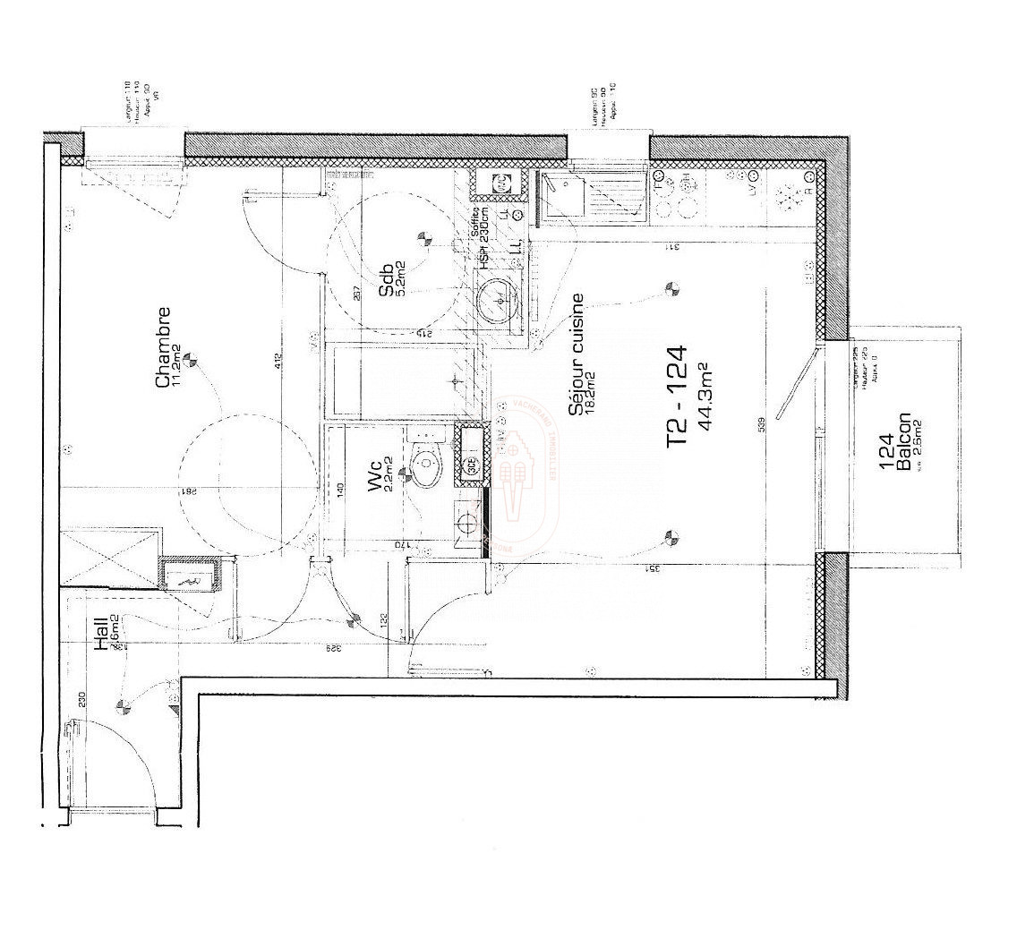 Vente Appartement 44m² Linselles 13