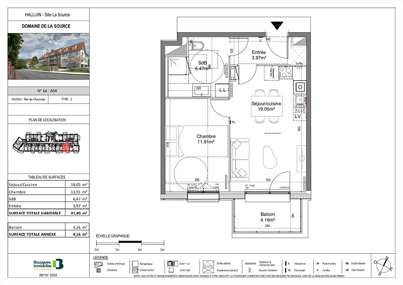 Location Appartement 41m² Halluin 5