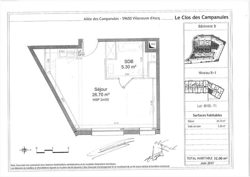 Location Appartement 32m² Villeneuve-d'ascq 0